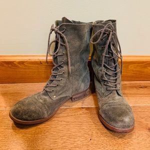 Suede Hunter Green Boots